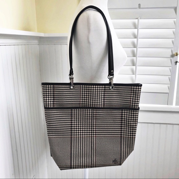 Lauren Ralph Lauren Handbags - Lauren Ralph Lauren Houndstooth Plaid NWOT Tote